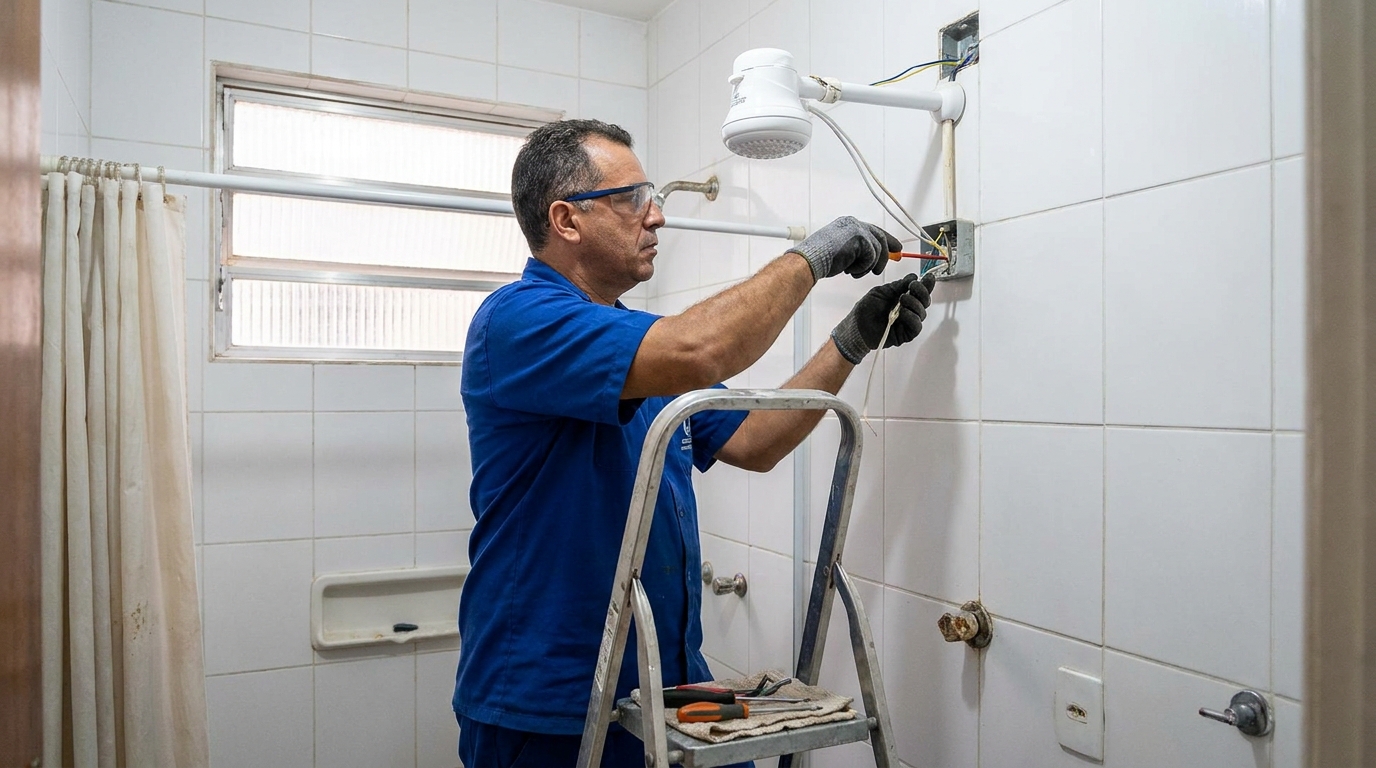 Instalacao de chuveiro eletrico em Cuiabá‑MT