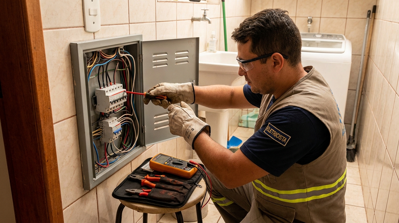 Instalacao de disjuntor residencial em Cuiabá‑MT