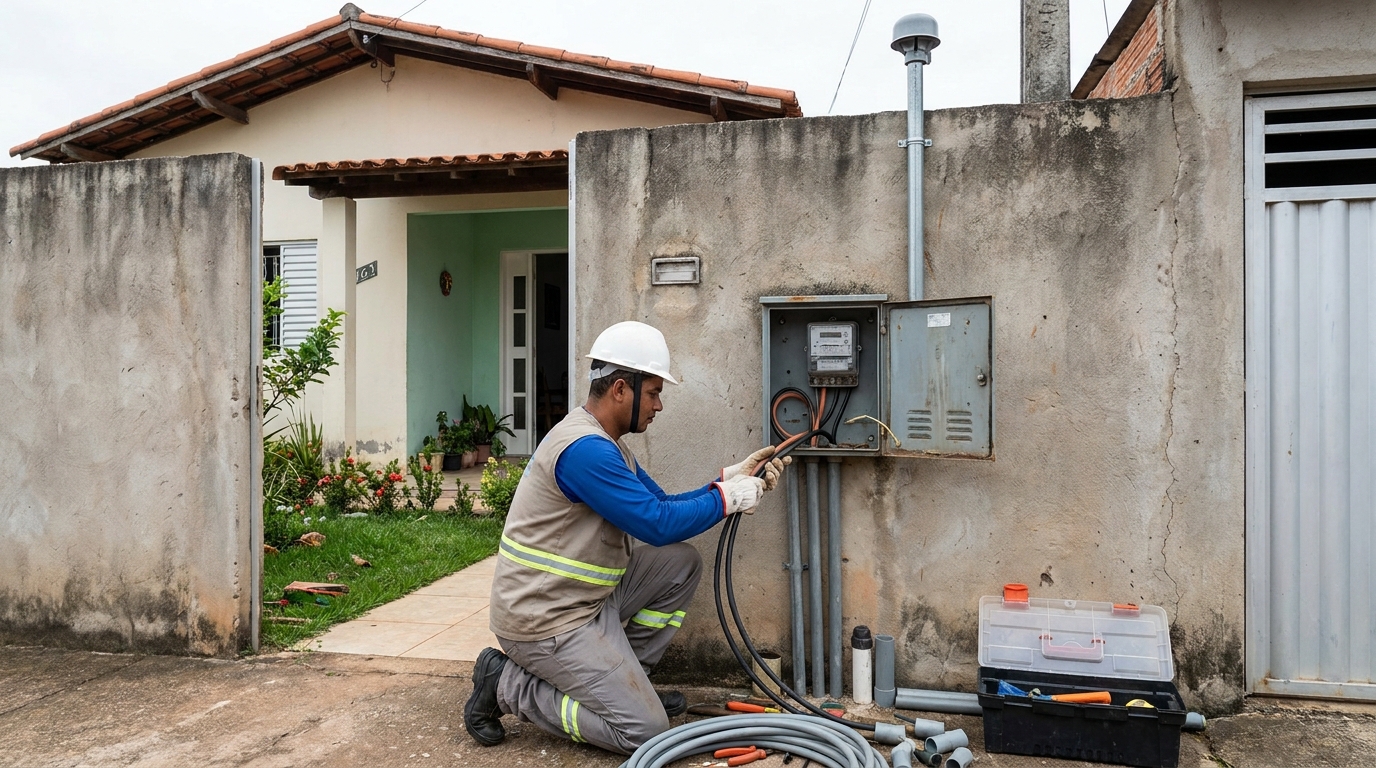 Instalacao de padrao de energia em Cuiabá‑MT