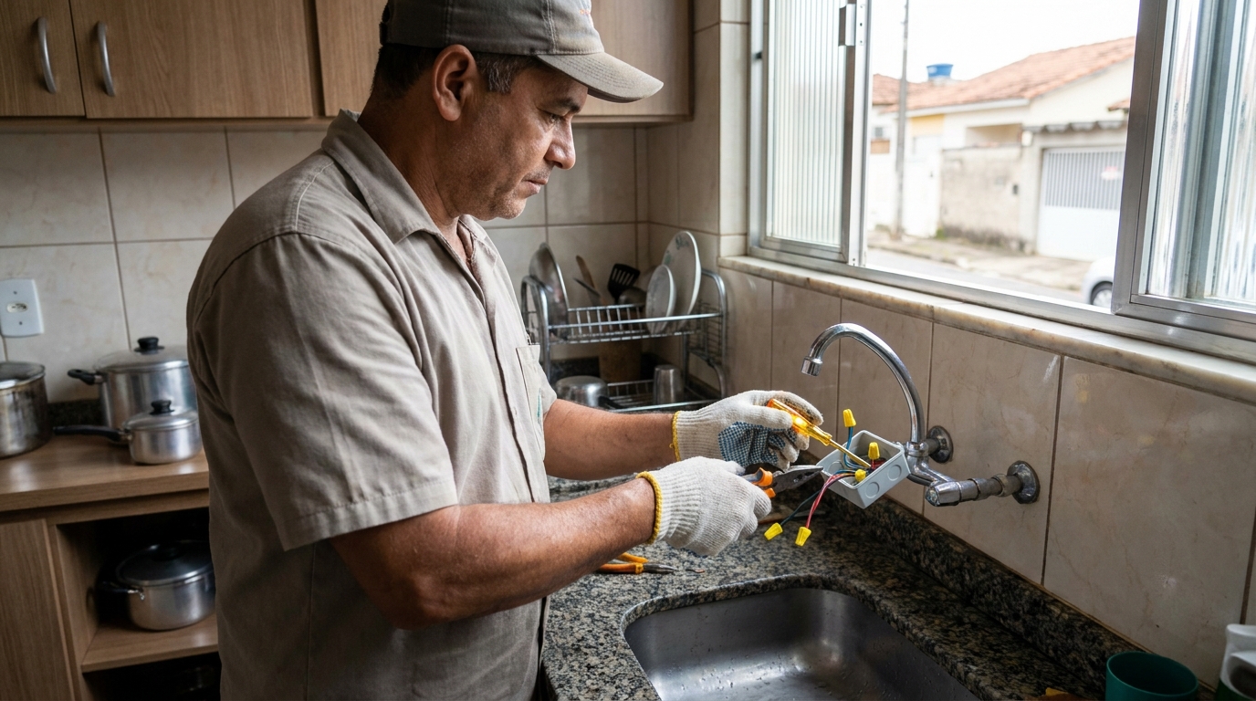 Instalacao de torneira eletrica profissional em Cuiabá‑MT