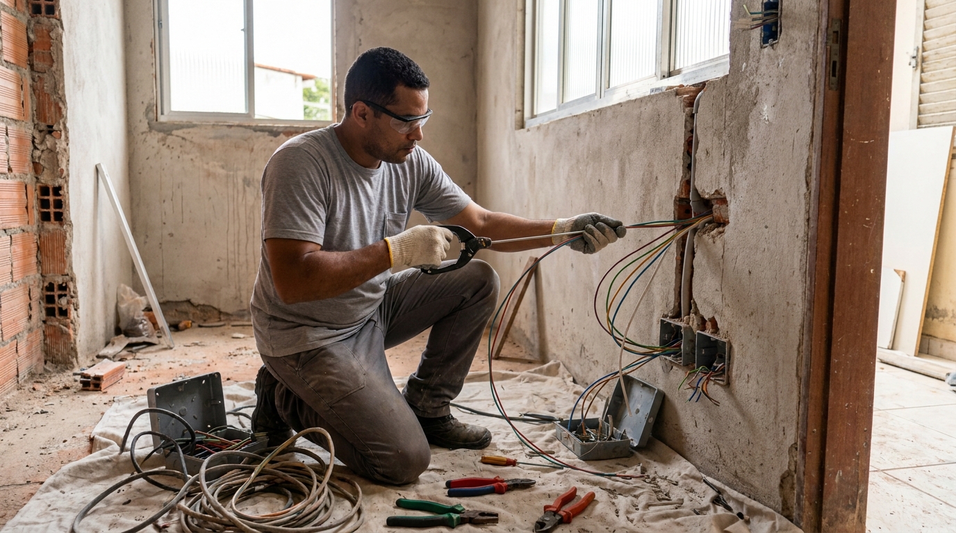 Modernizacao de fiacao eletrica em Cuiabá‑MT