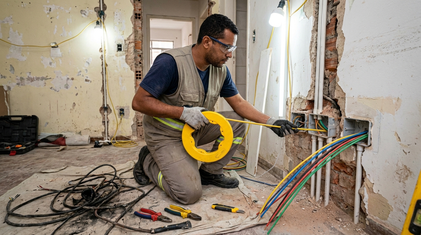 Troca de fiacao eletrica profissional em Cuiabá‑MT